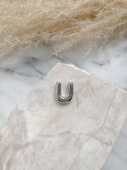 CADENA LETRA GLOBO PLATEADA