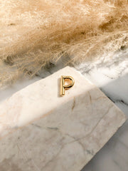 CADENA LETRA GLOBO DORADA