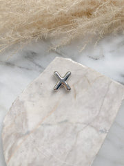 CADENA LETRA GLOBO PLATEADA