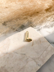 CADENA LETRA GLOBO DORADA