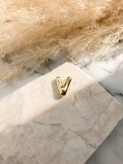 CADENA LETRA GLOBO DORADA