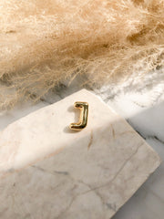 CADENA LETRA GLOBO DORADA