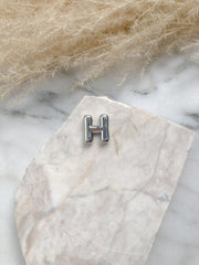 CADENA LETRA GLOBO PLATEADA