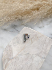 CADENA LETRA GLOBO PLATEADA