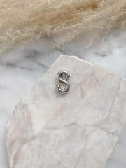 CADENA LETRA GLOBO PLATEADA