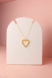 CADENA CORAZÓN CON PUNTOS