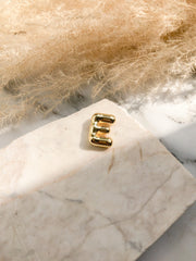 CADENA LETRA GLOBO DORADA