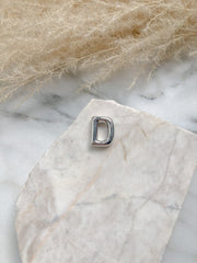 CADENA LETRA GLOBO PLATEADA