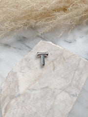 CADENA LETRA GLOBO PLATEADA