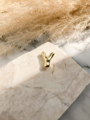 CADENA LETRA GLOBO DORADA