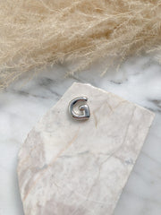 CADENA LETRA GLOBO PLATEADA