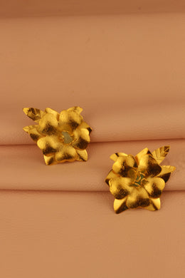 ARETE FLOR CON HOJAS