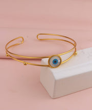 CHOKER DOBLE LINEA OJO Y BALINES