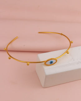 CHOKER OJO TURCO CON BALINES