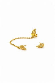 ARETE HOJA CON EARCUFF