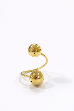 BRAZALETE DOBLE ESFERA CON HUECOS